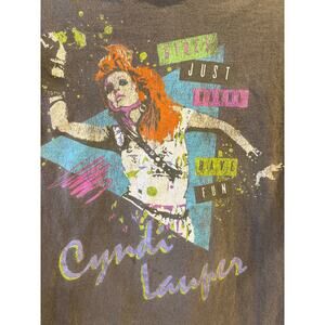 Cyndi Lauper Graphic Tee Retro 1980's Girls Just Wanna Have Fun